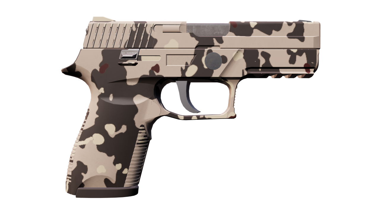Back view of P250 | Black & Tan
