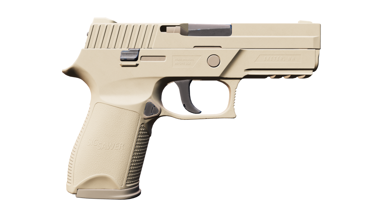 Back view of P250 | Sand Dune
