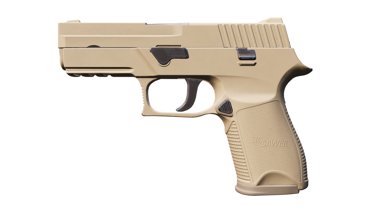 Front view of P250 | Sand Dune