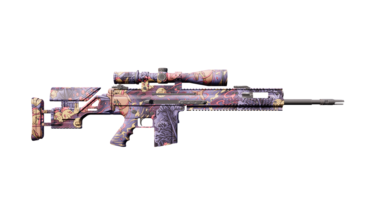 Back view of SCAR-20 | Poultrygeist