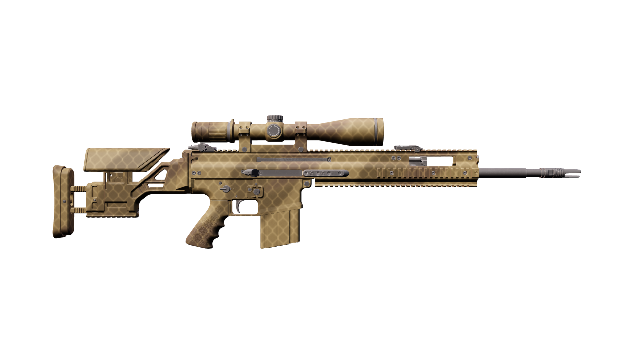 Back view of SCAR-20 | Sand Mesh