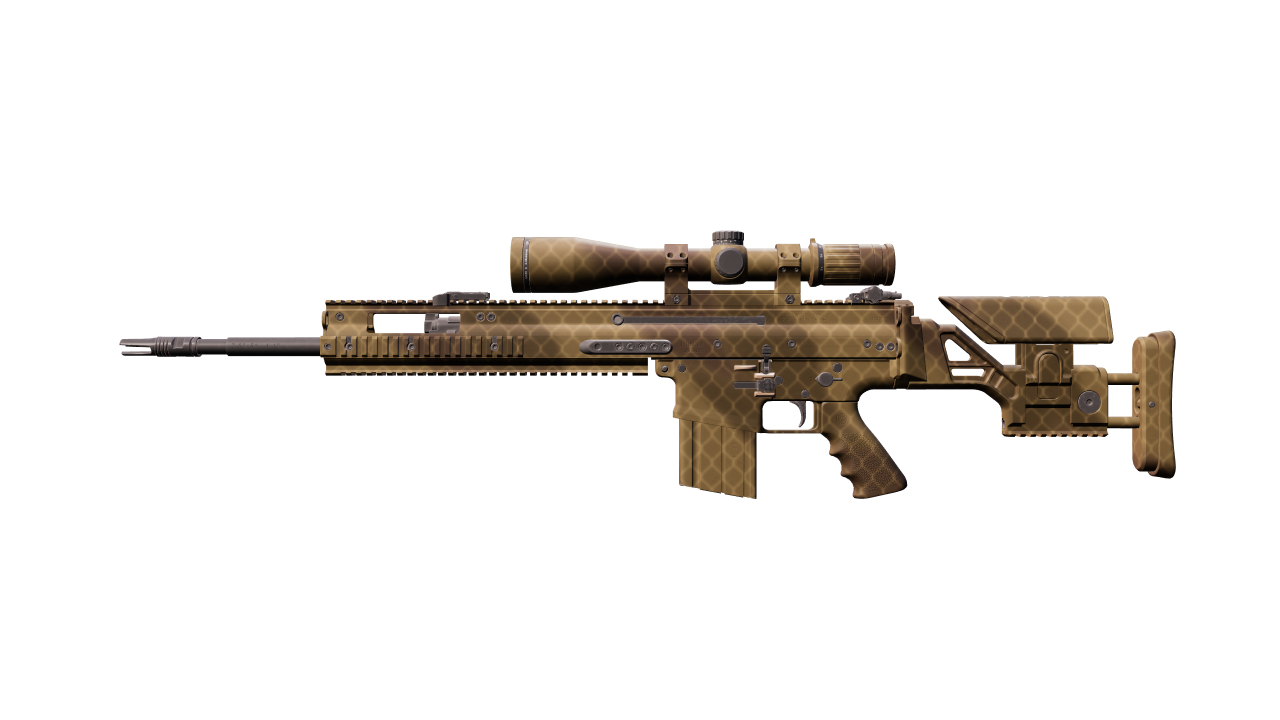 Front view of SCAR-20 | Sand Mesh