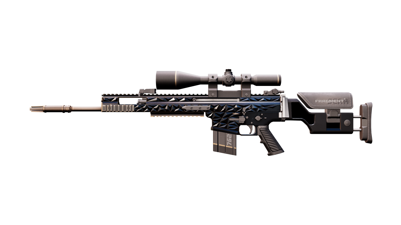 Front view of SCAR-20 | Fragments