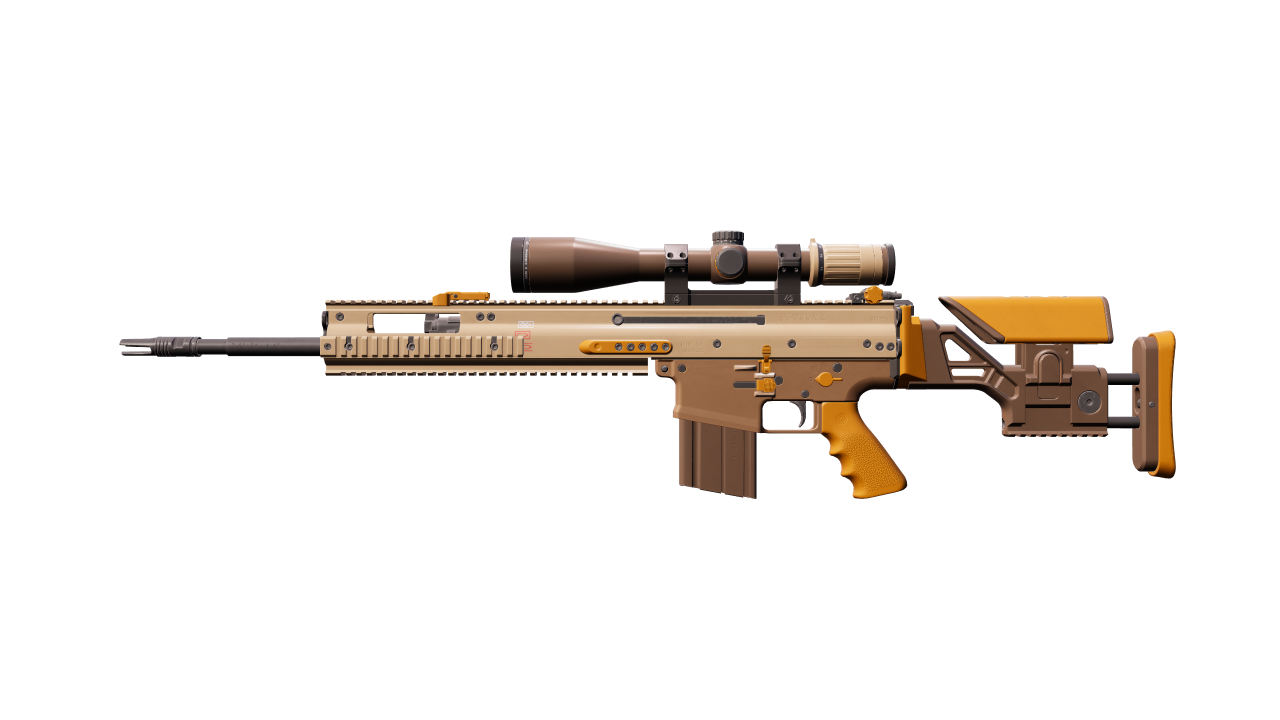 Front view of SCAR-20 | Short Ochre