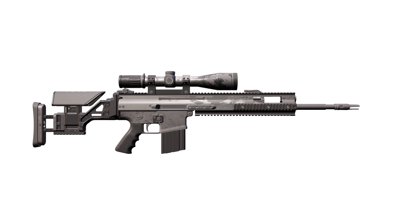 Back view of SCAR-20 | Zinc