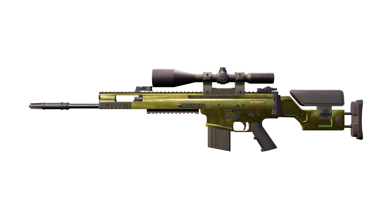 Front view of SCAR-20 | Brass