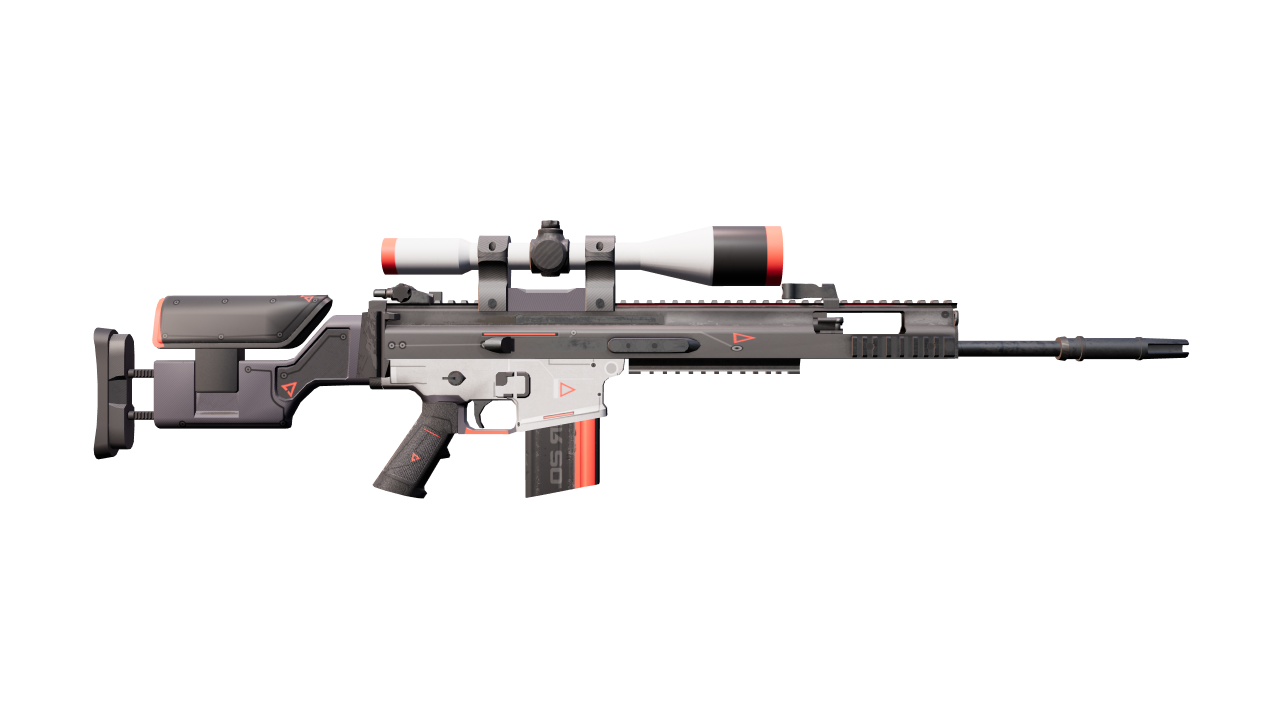 Back view of SCAR-20 | Cyrex
