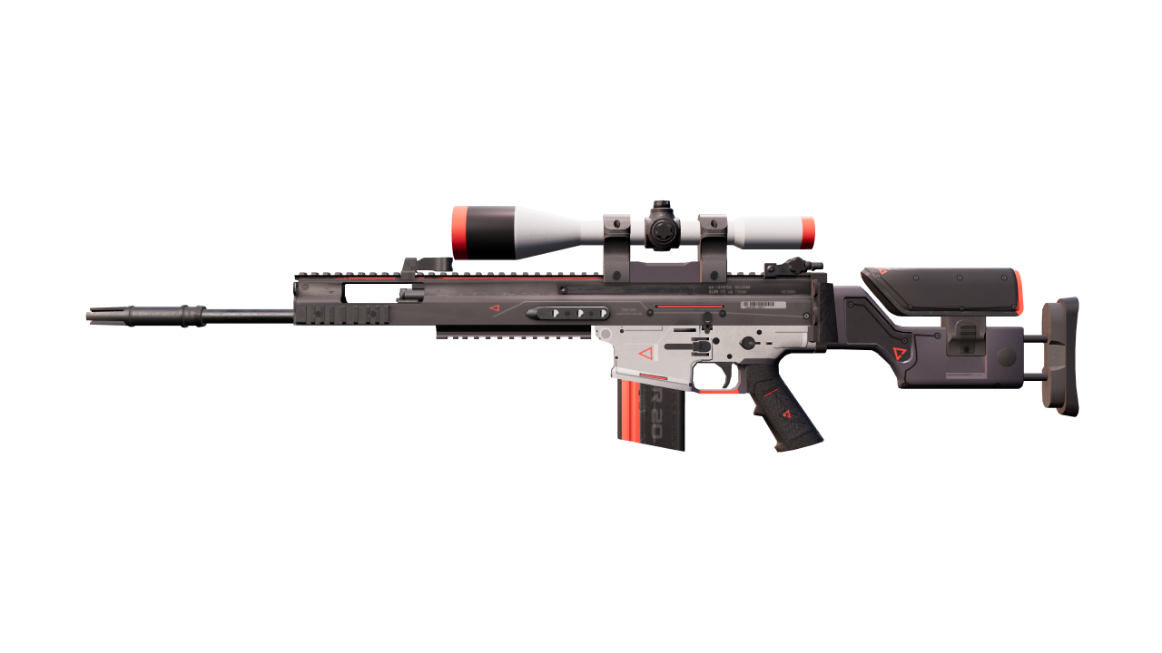 Front view of SCAR-20 | Cyrex