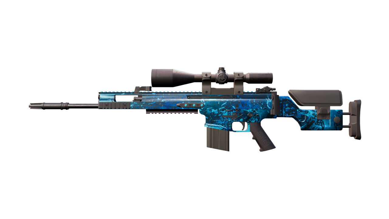 Front view of SCAR-20 | Grotto