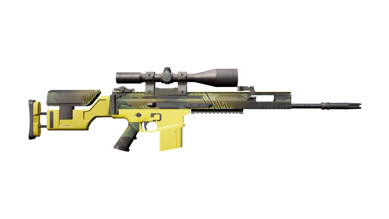 Back view of SCAR-20 | Jungle Slipstream