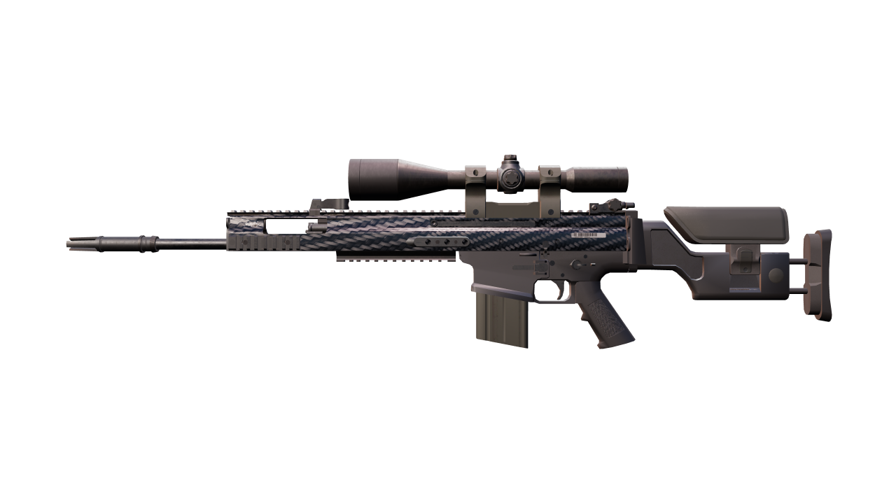 Front view of SCAR-20 | Carbon Fiber