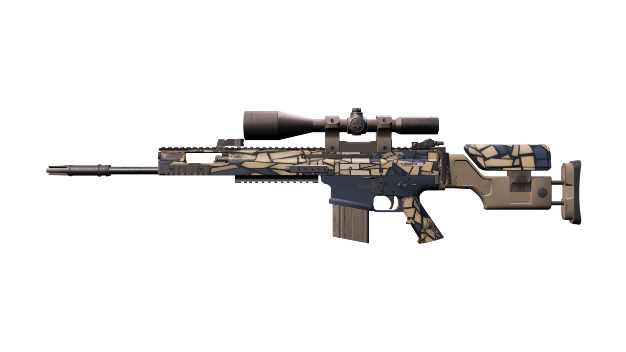 Front view of SCAR-20 | Stone Mosaico