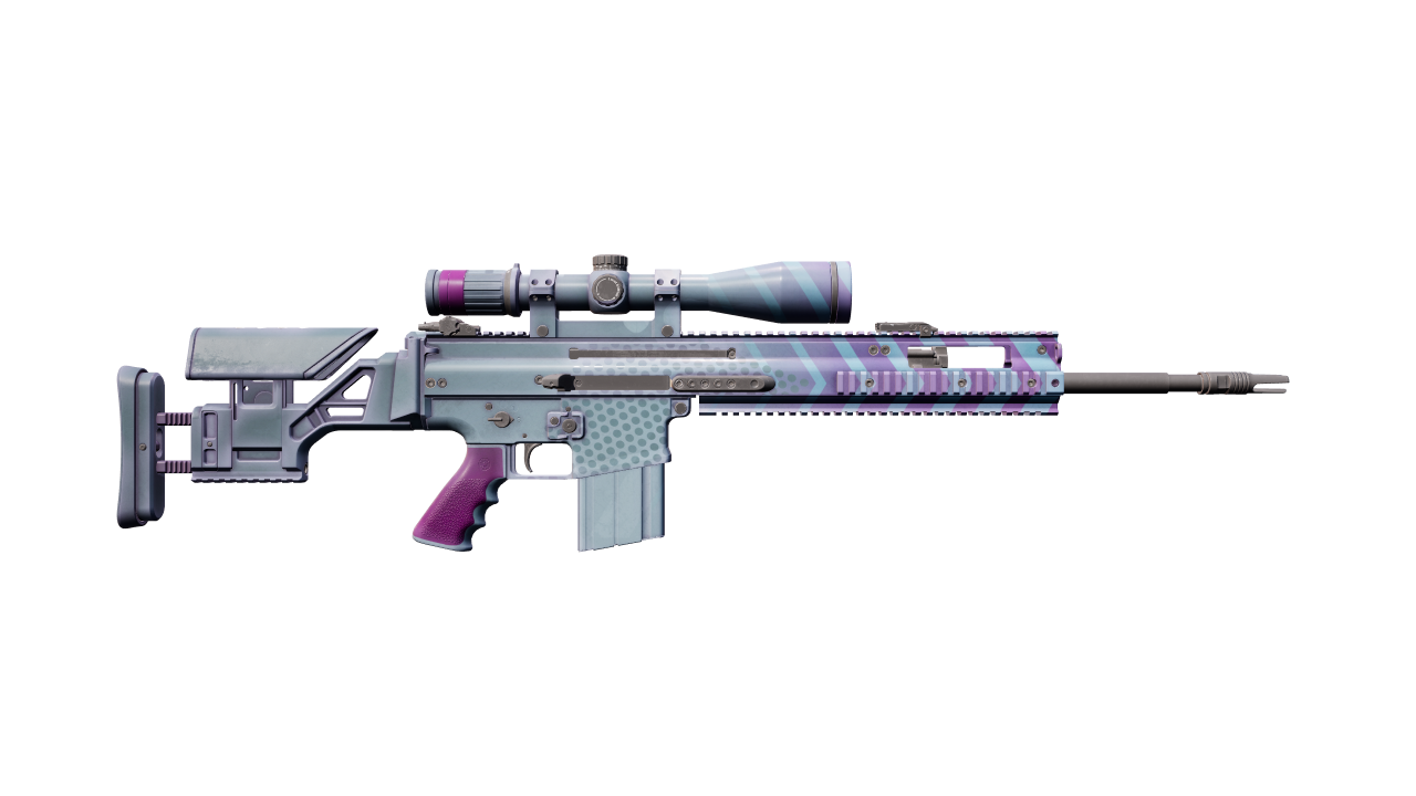 Back view of SCAR-20 | Wild Berry