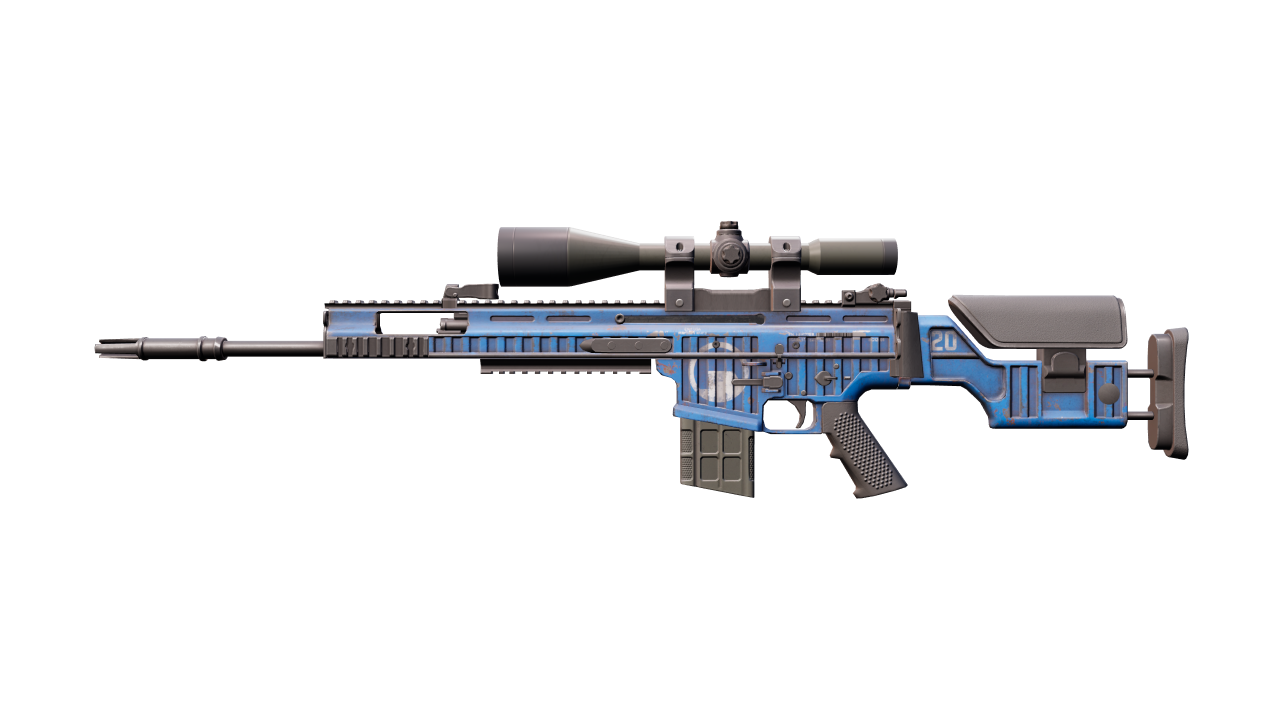 Front view of SCAR-20 | Assault