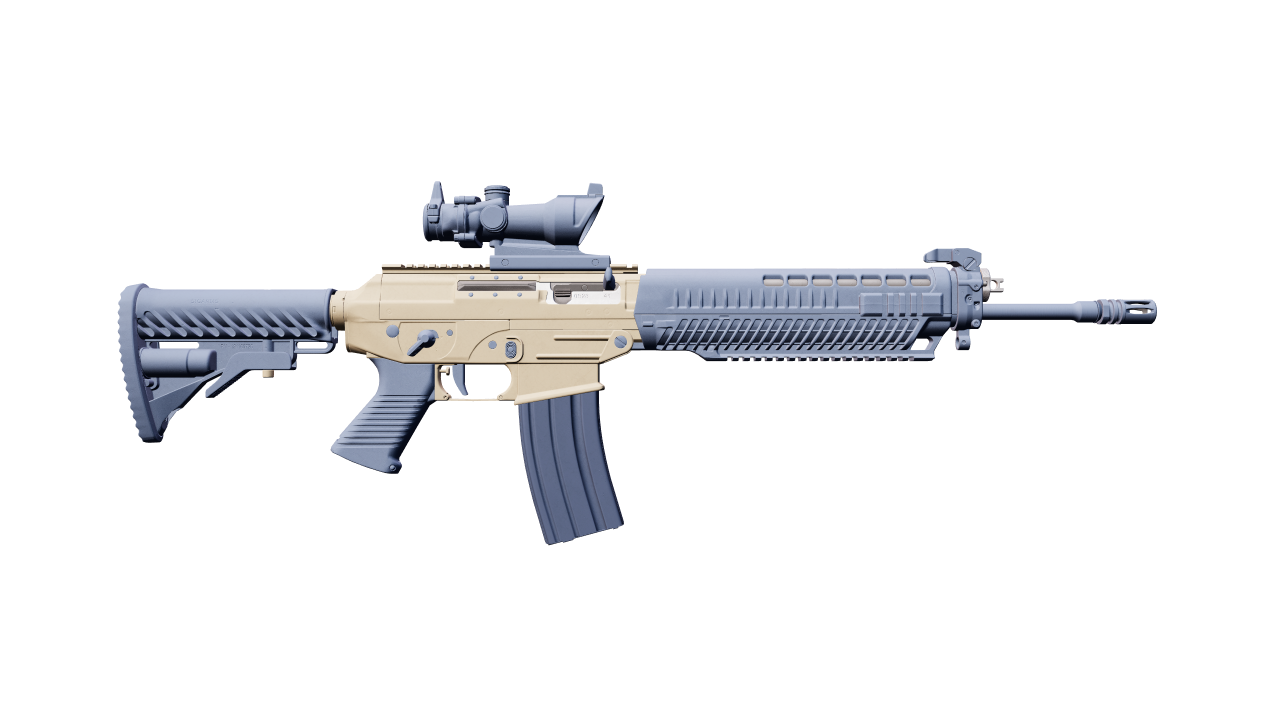 Back view of SG 553 | Tornado