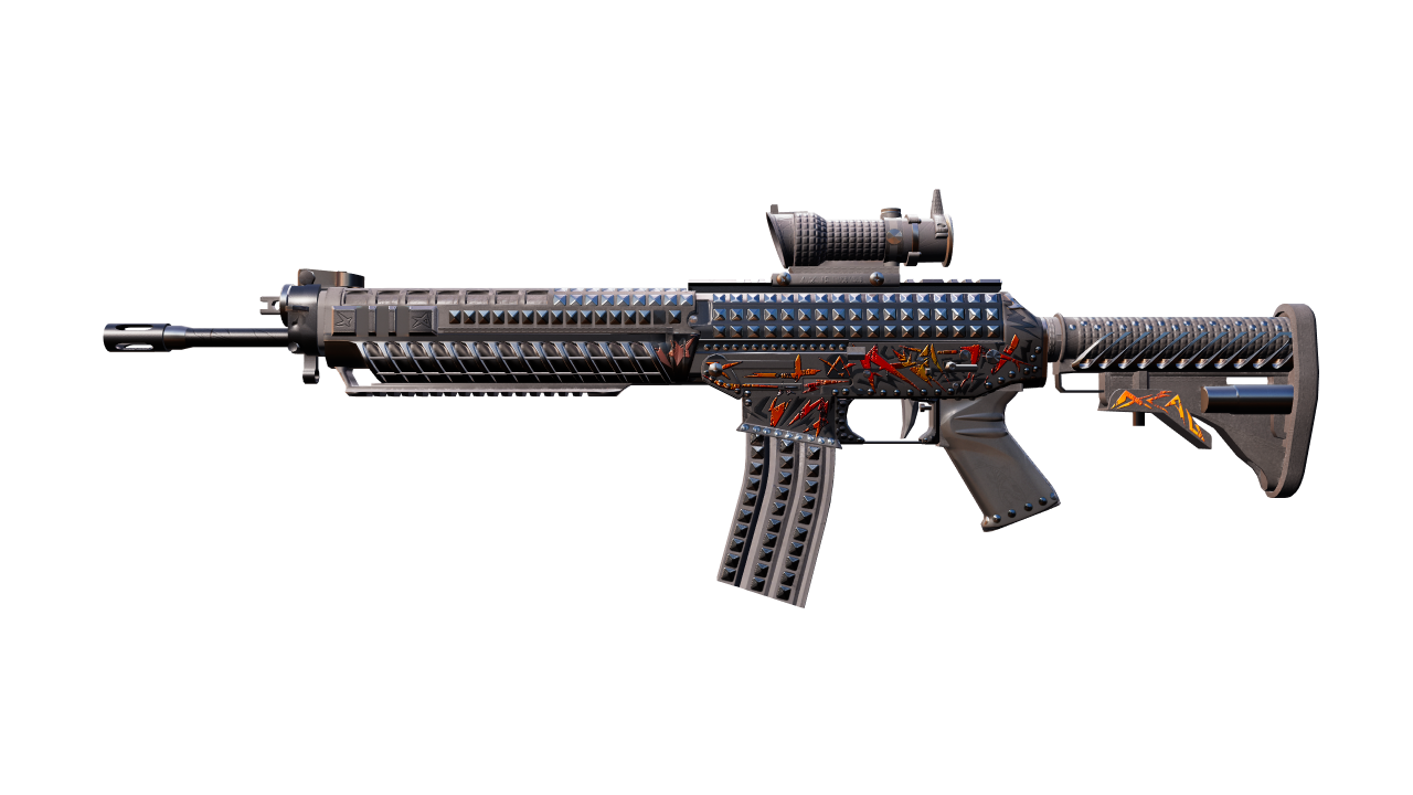 Front view of SG 553 | Heavy Metal