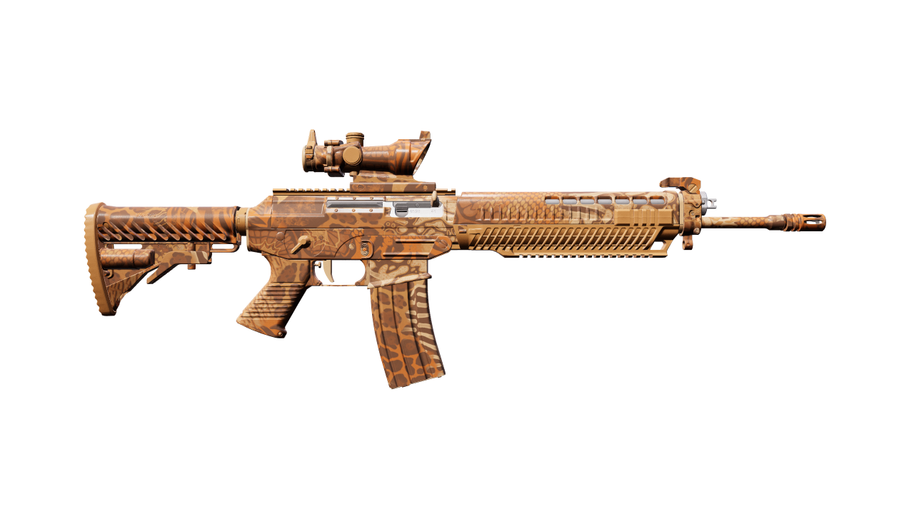 Back view of SG 553 | Safari Print