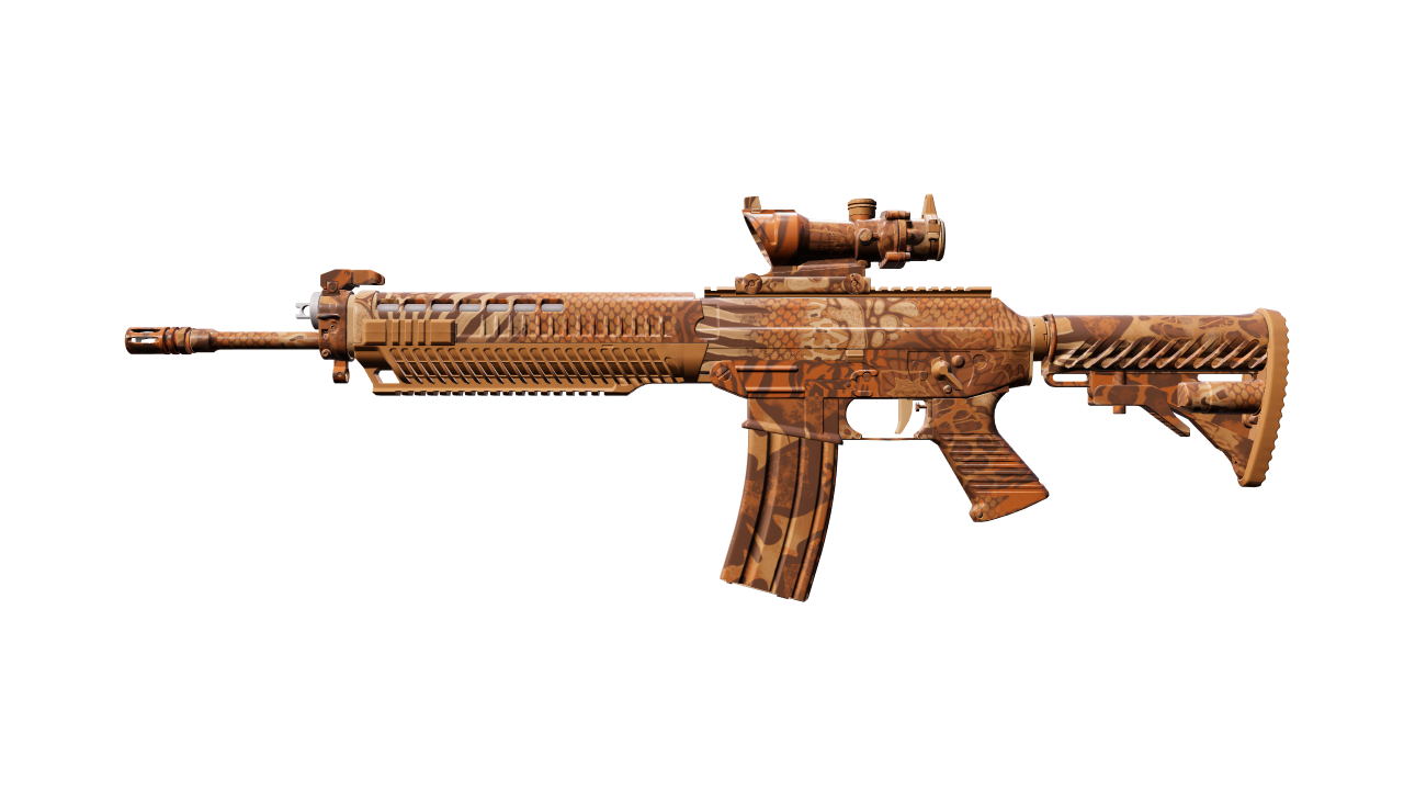 Front view of SG 553 | Safari Print