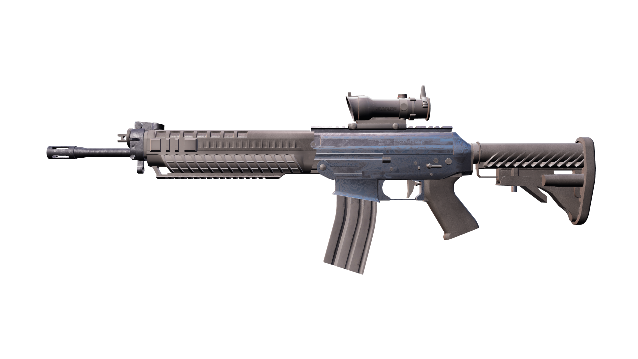 Front view of SG 553 | Damascus Steel