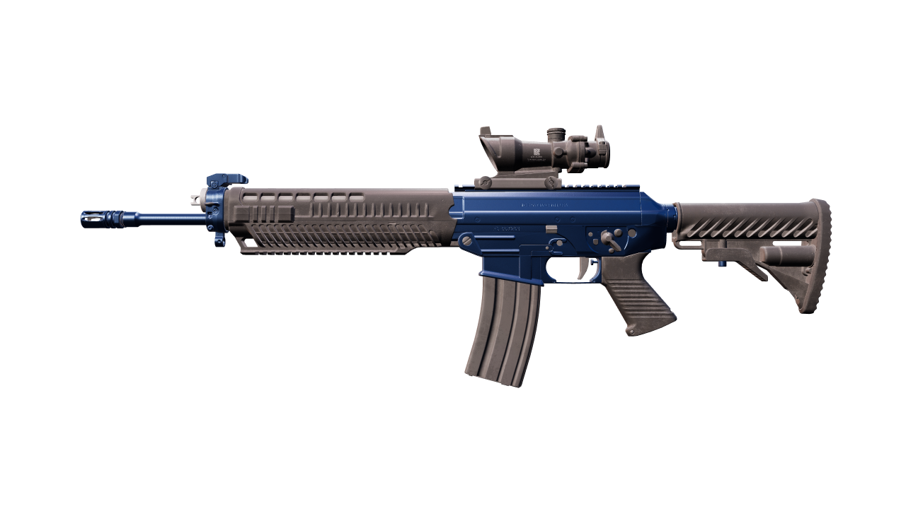 Front view of SG 553 | Anodized Navy