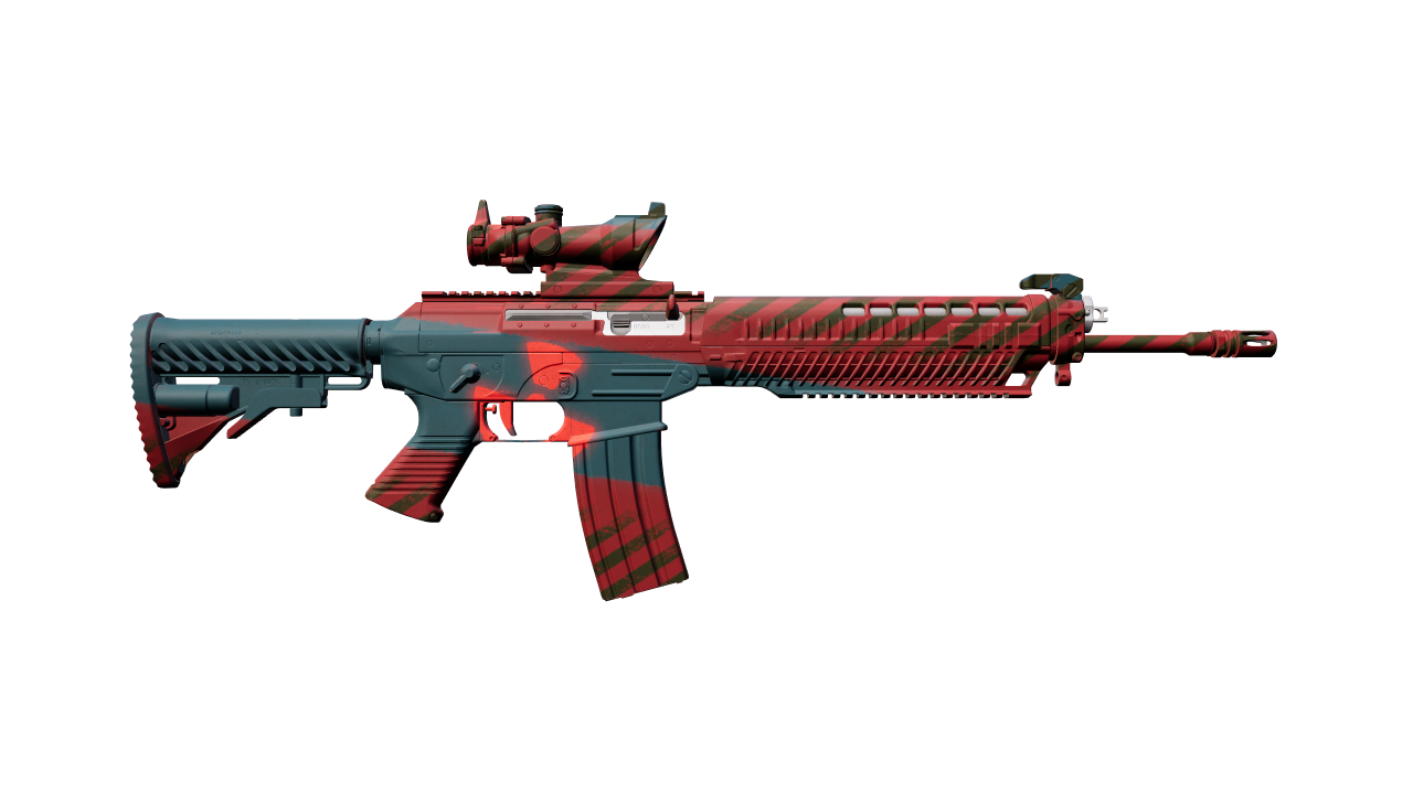 Back view of SG 553 | Fallout Warning