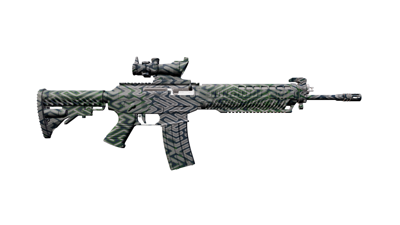 Back view of SG 553 | Barricade
