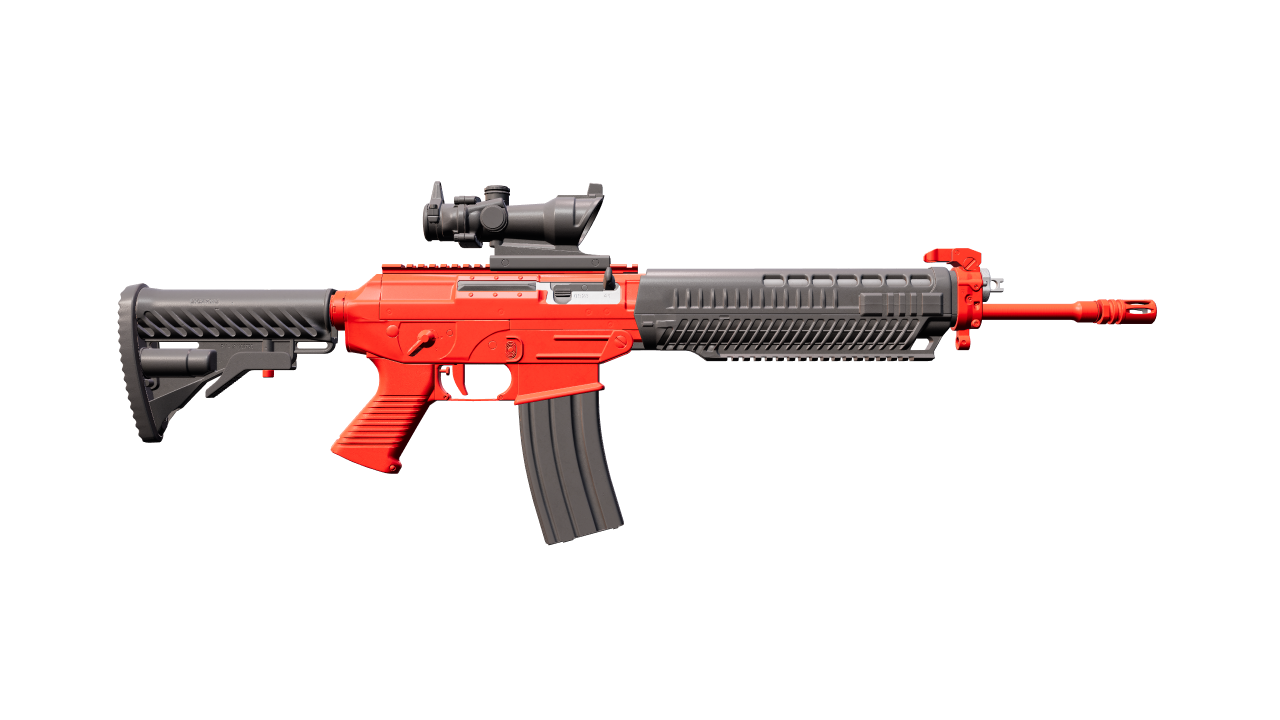 Back view of SG 553 | Candy Apple
