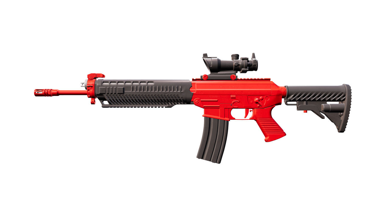 Front view of SG 553 | Candy Apple