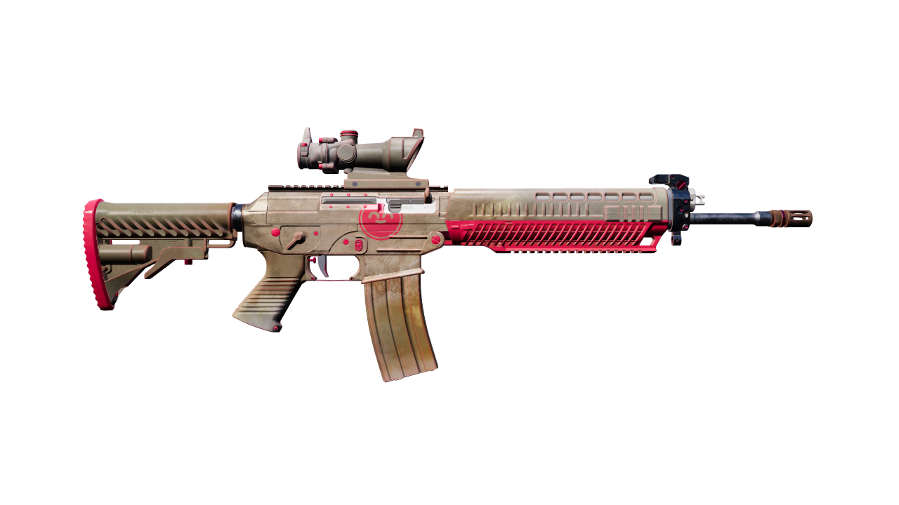 Back view of SG 553 | Berry Gel Coat