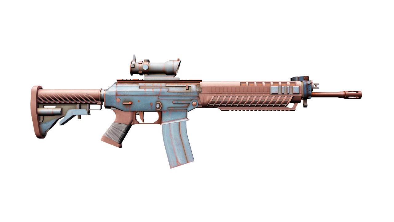 Back view of SG 553 | Ol' Rusty
