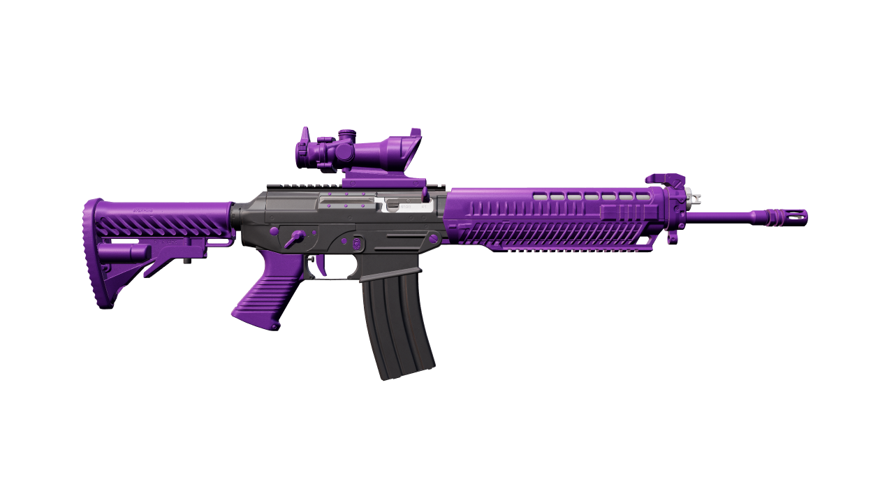 Back view of SG 553 | Ultraviolet