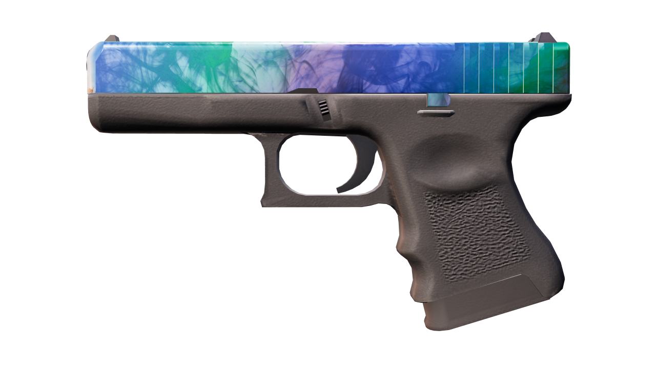 Front view of Glock-18 | Gamma Doppler | Phase 1