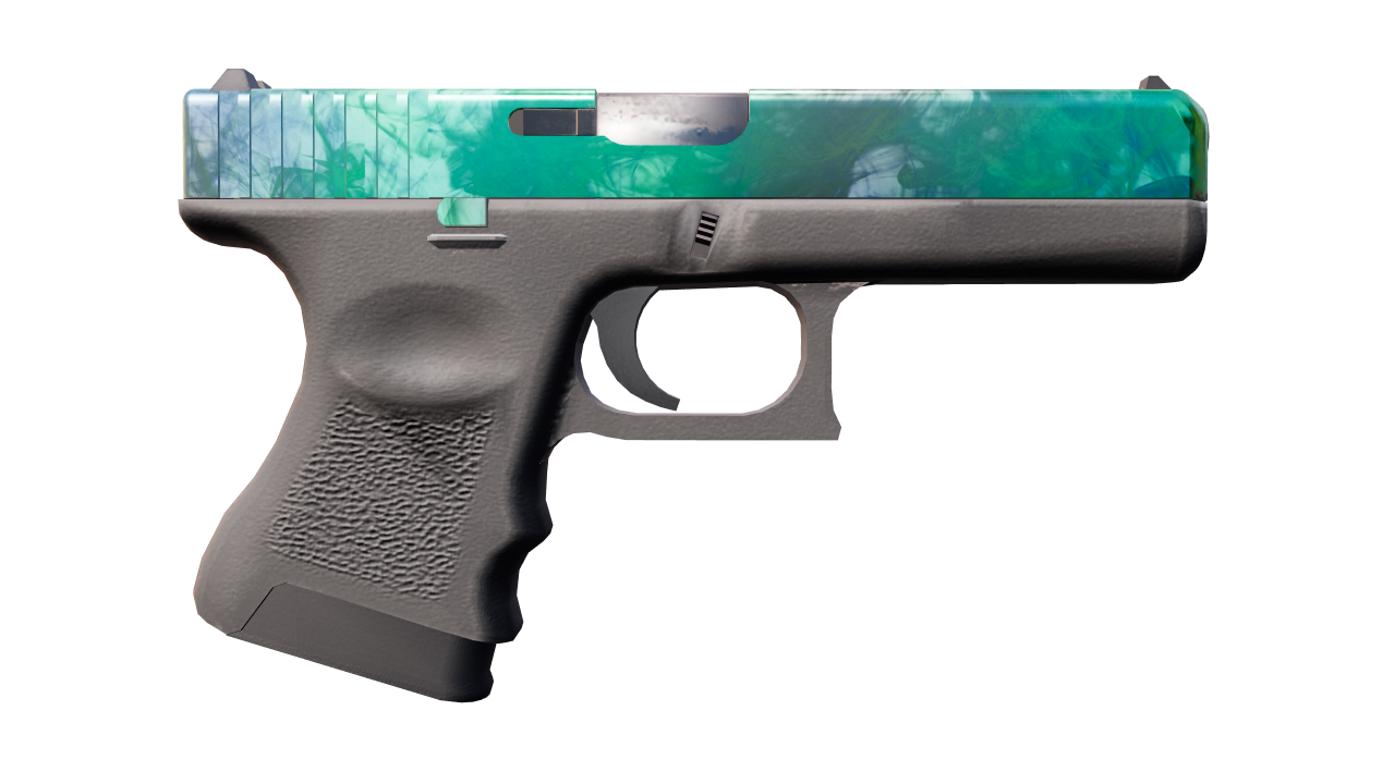 Back view of Glock-18 | Gamma Doppler | Phase 2