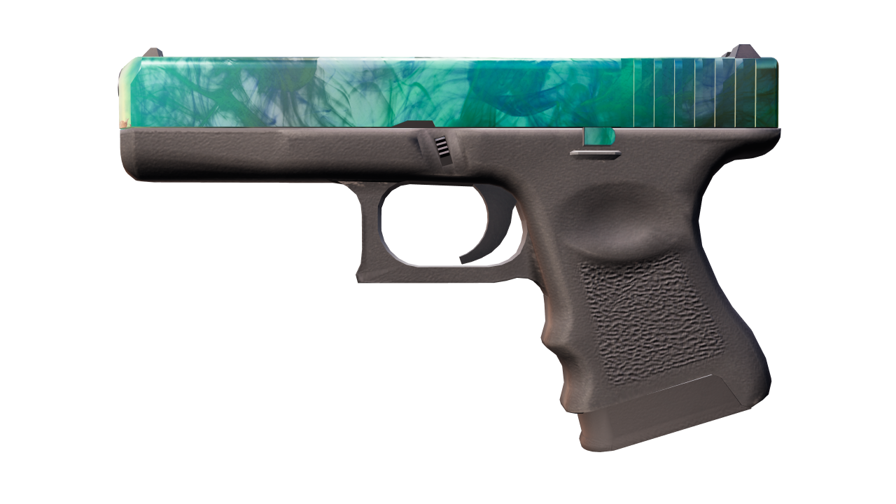 Front view of Glock-18 | Gamma Doppler | Phase 2