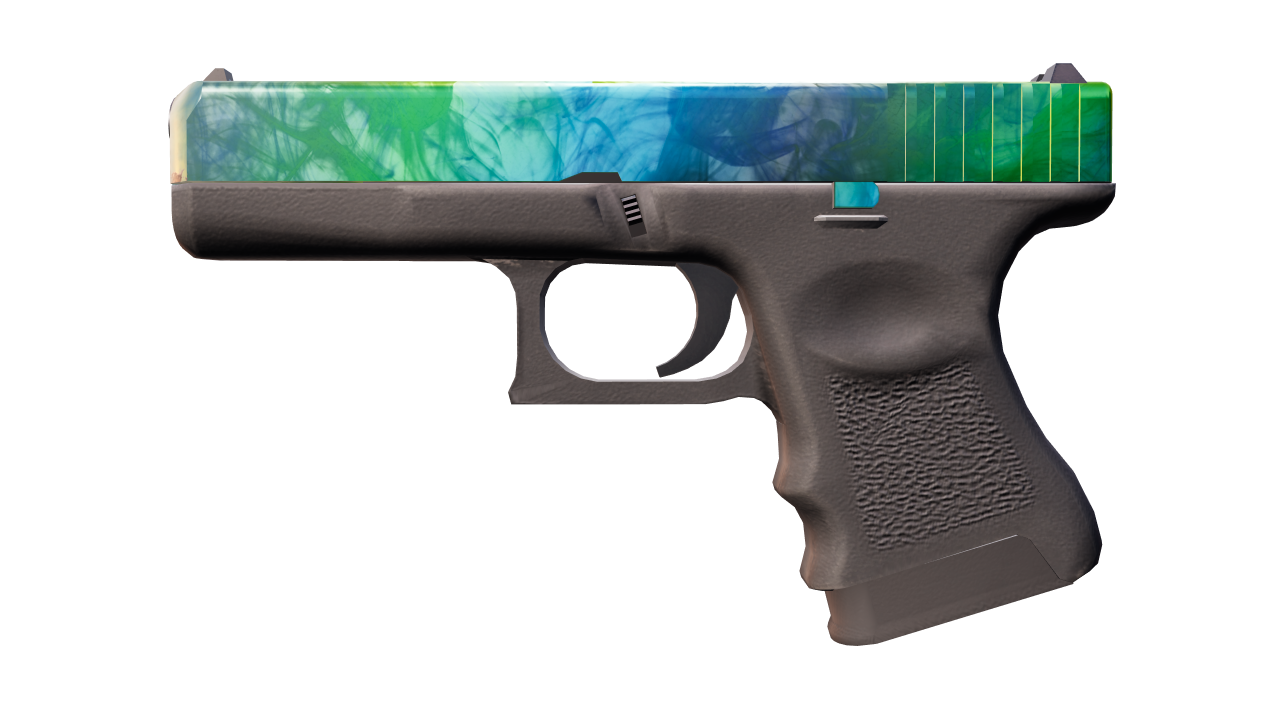 Front view of Glock-18 | Gamma Doppler | Phase 3