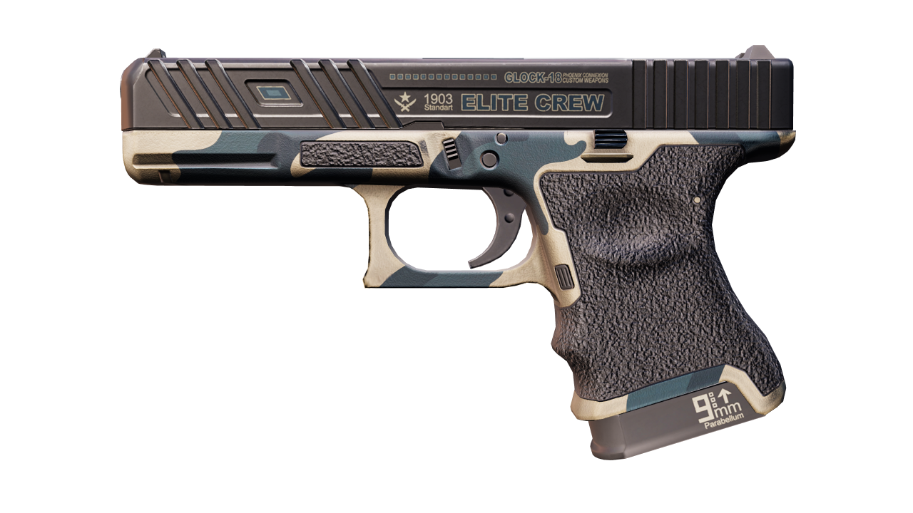 Front view of Glock-18 | Winterized