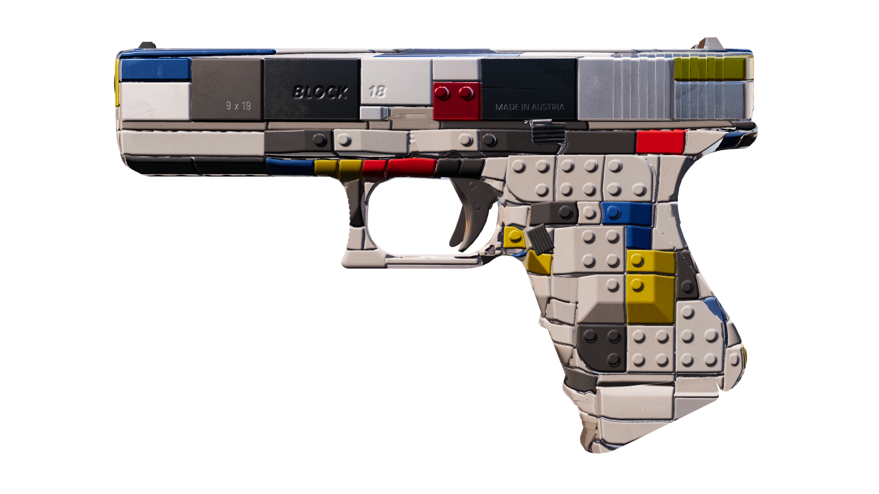 Front view of Glock-18 | Block-18