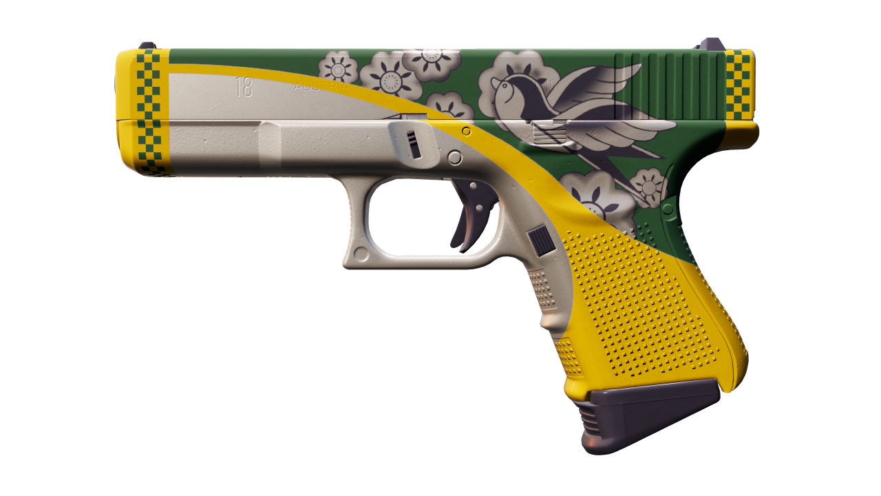 Front view of Glock-18 | Glockingbird