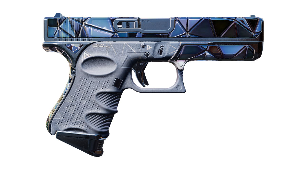 Back view of Glock-18 | Mirror Mosaic