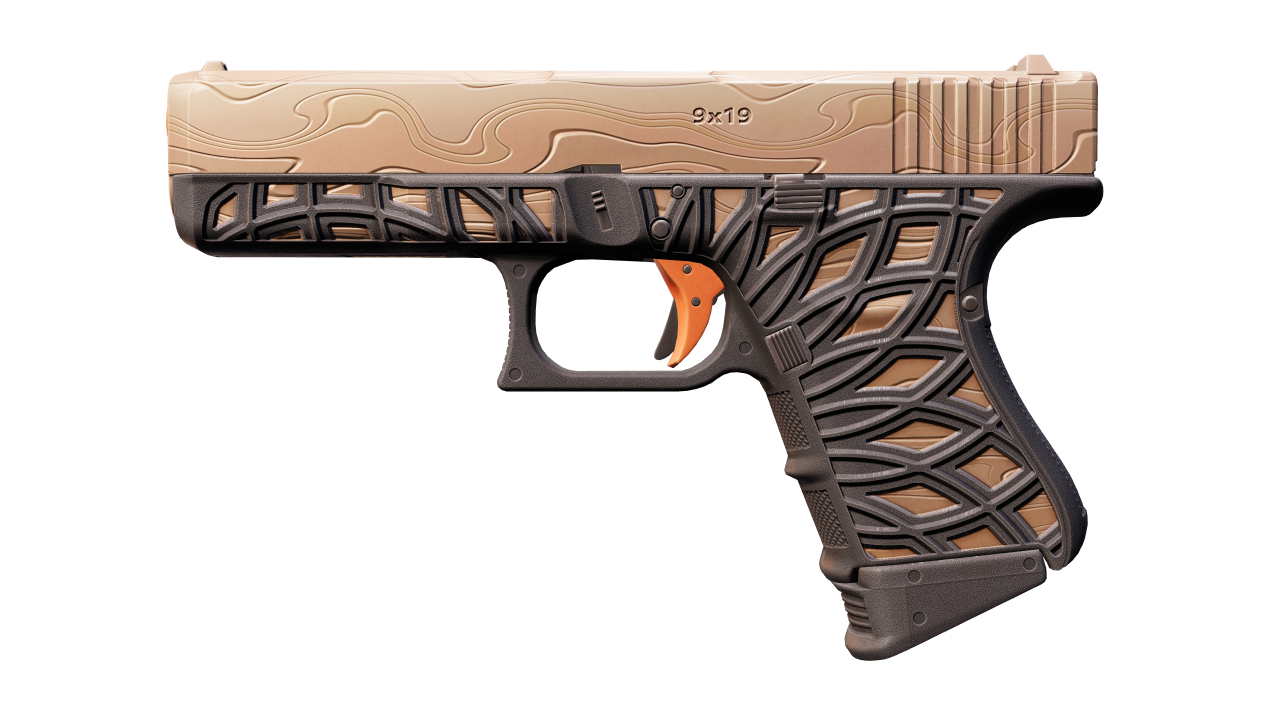 Front view of Glock-18 | Ifrit Lattice