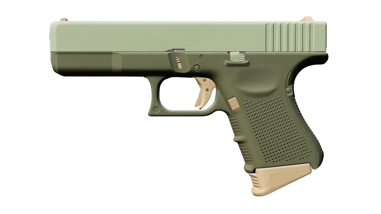 Front view of Glock-18 | Groundwater