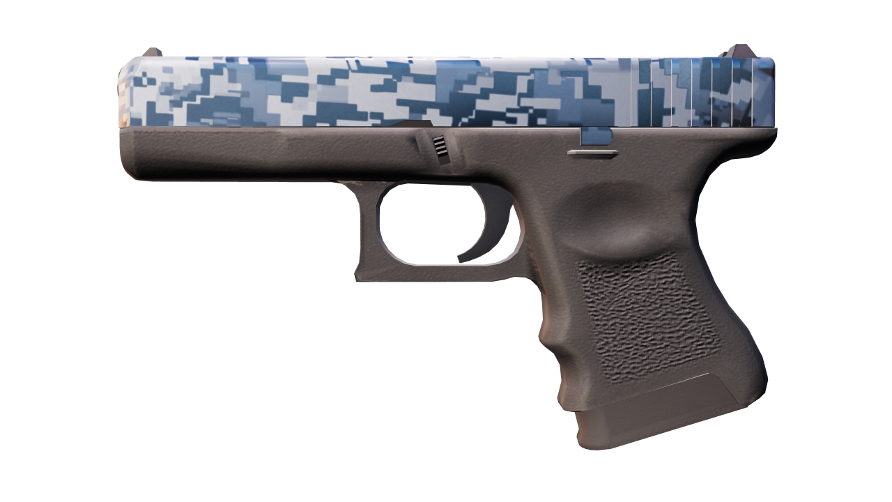 Front view of Glock-18 | Steel Disruption