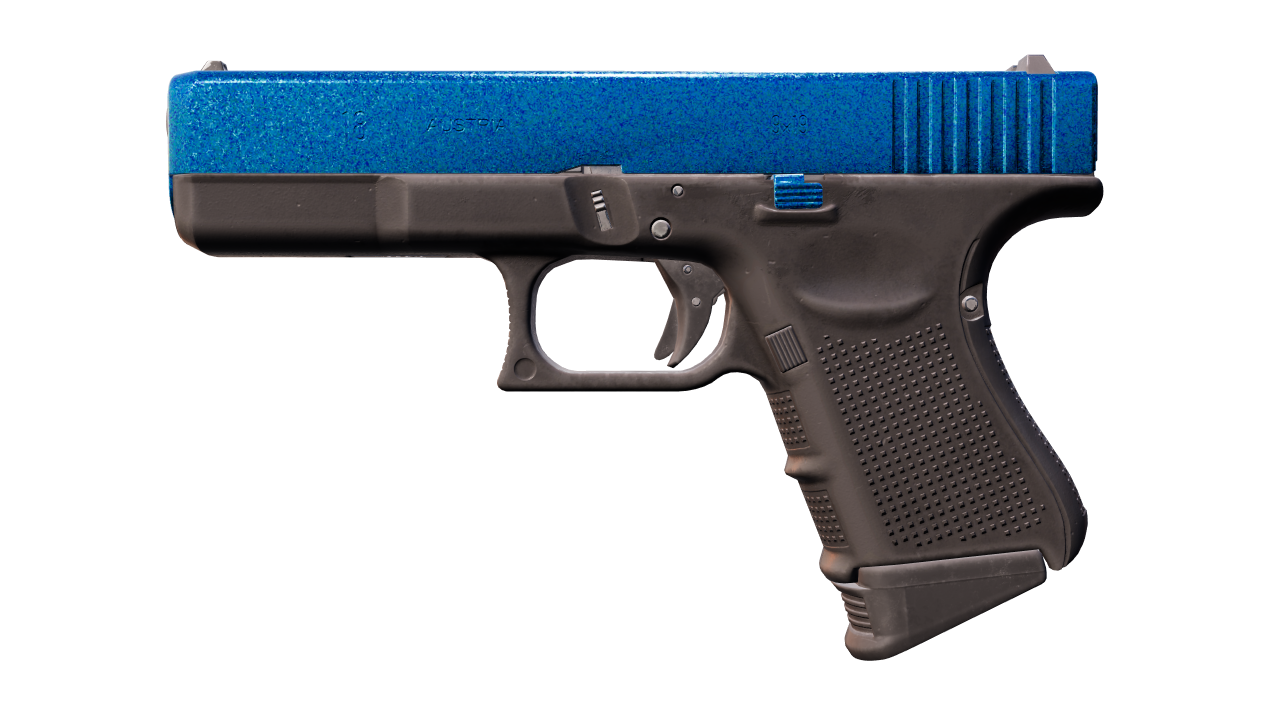 Front view of Glock-18 | Twilight Galaxy