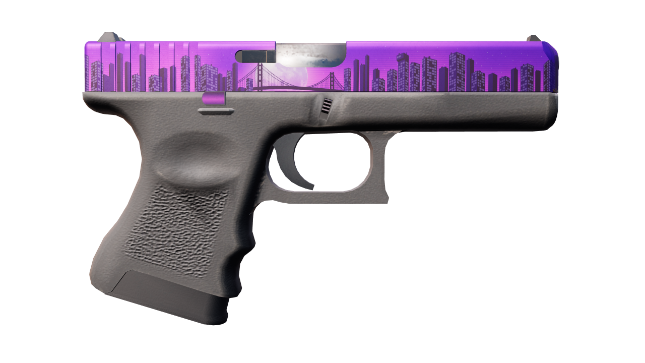 Back view of Glock-18 | Moonrise