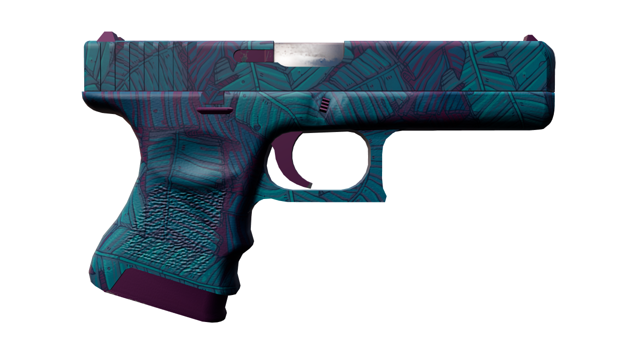 Back view of Glock-18 | Synth Leaf