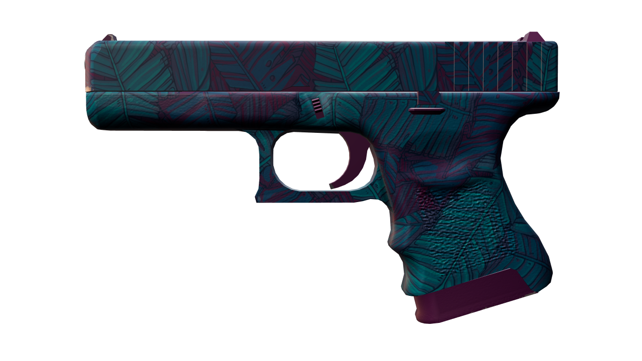 Front view of Glock-18 | Synth Leaf