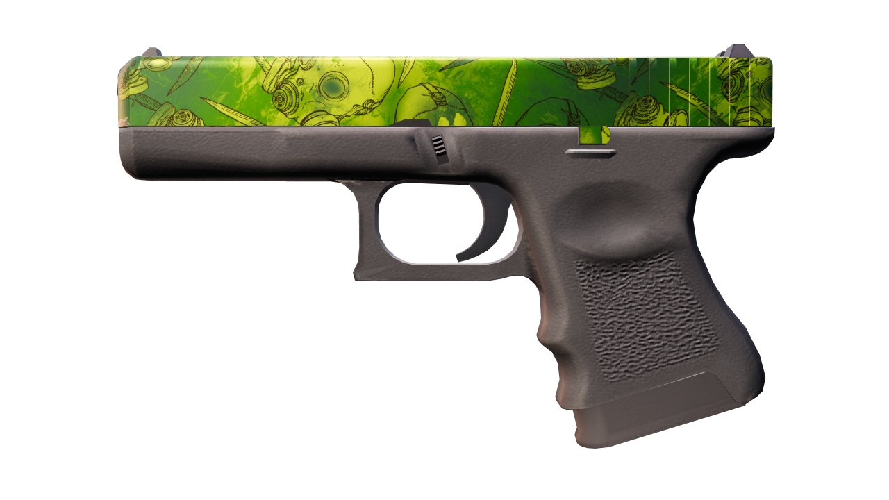 Front view of Glock-18 | Nuclear Garden