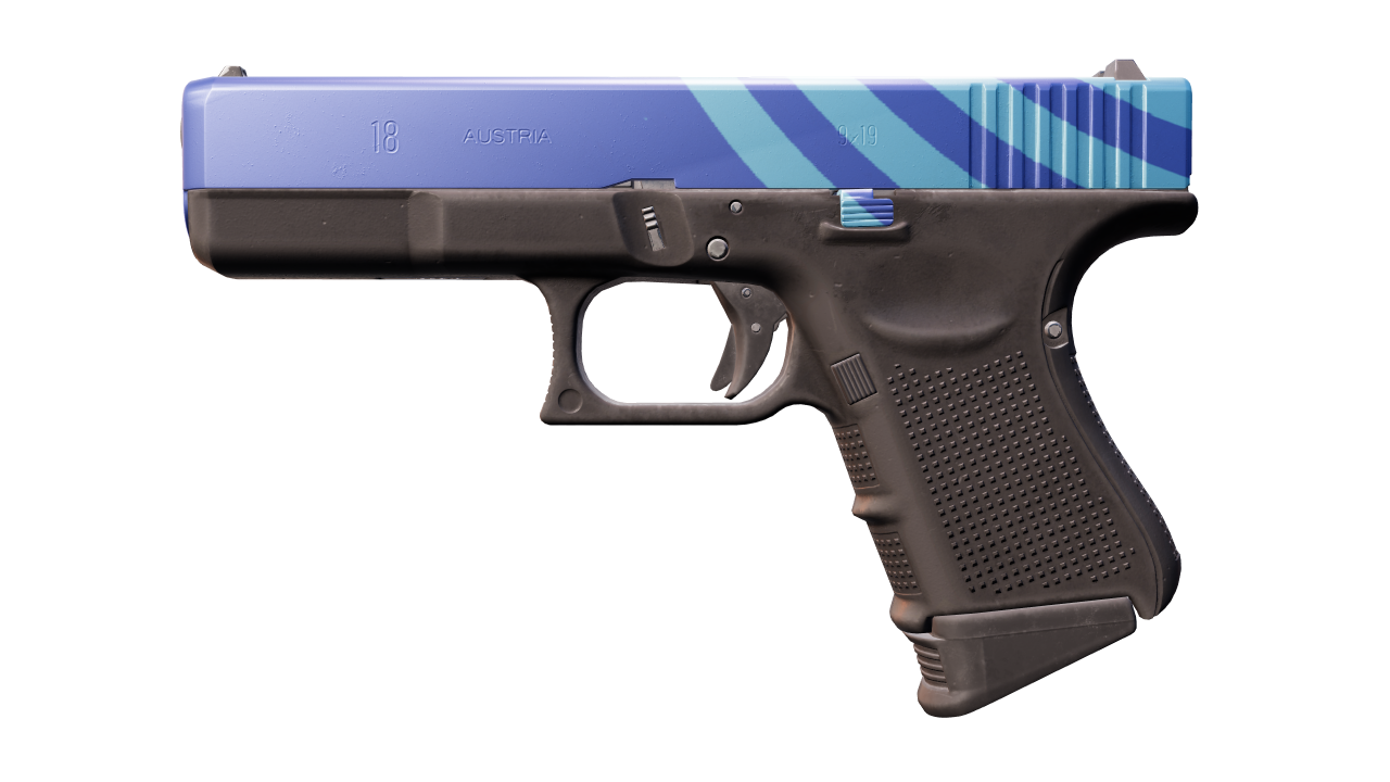 Front view of Glock-18 | High Beam