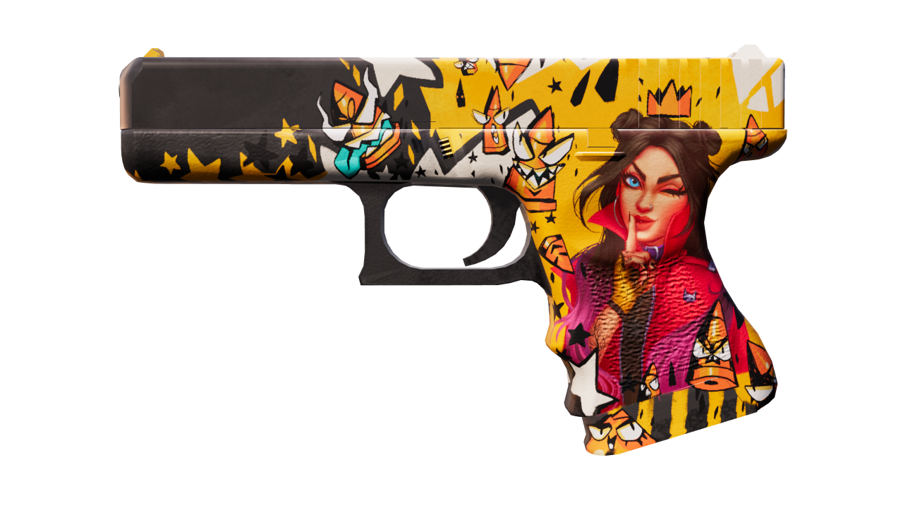 Front view of Glock-18 | Bullet Queen