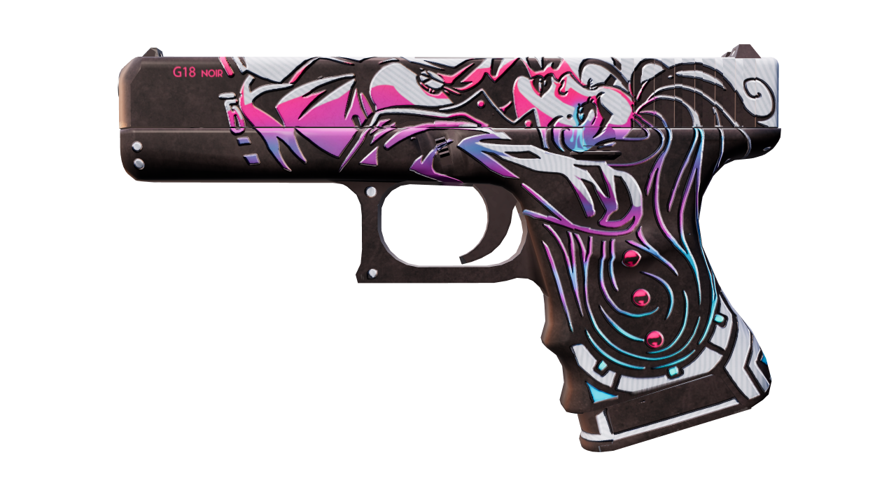 Front view of Glock-18 | Neo-Noir